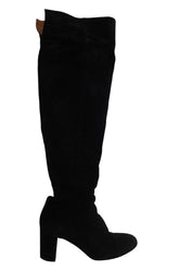 Bottes Sézane Noir en Daim, taille 40 - Seconde Main
