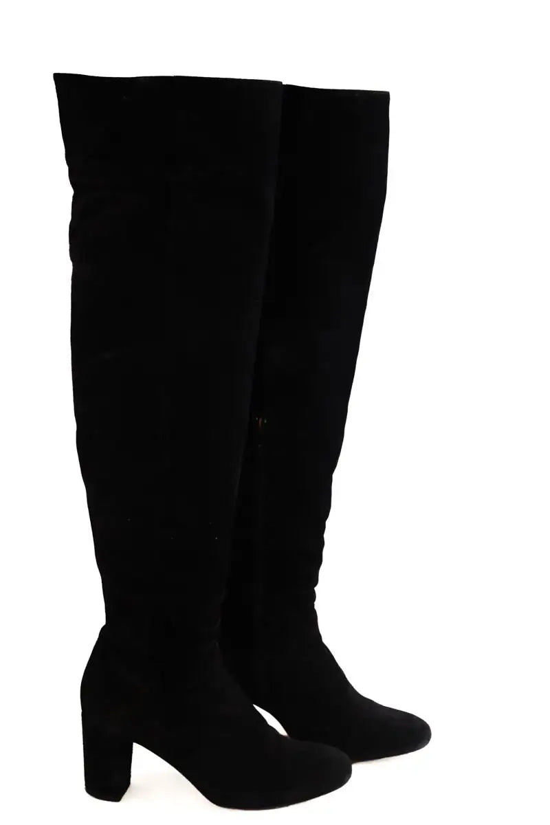Bottes Sézane Noir en Daim