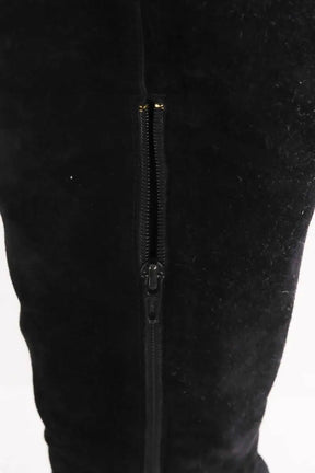 Bottes Sézane Noir en Daim