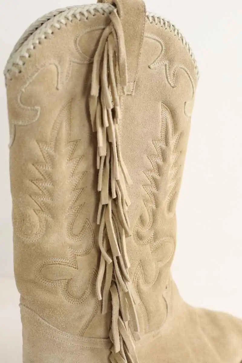 Bottes Shiloh Beige en Daim