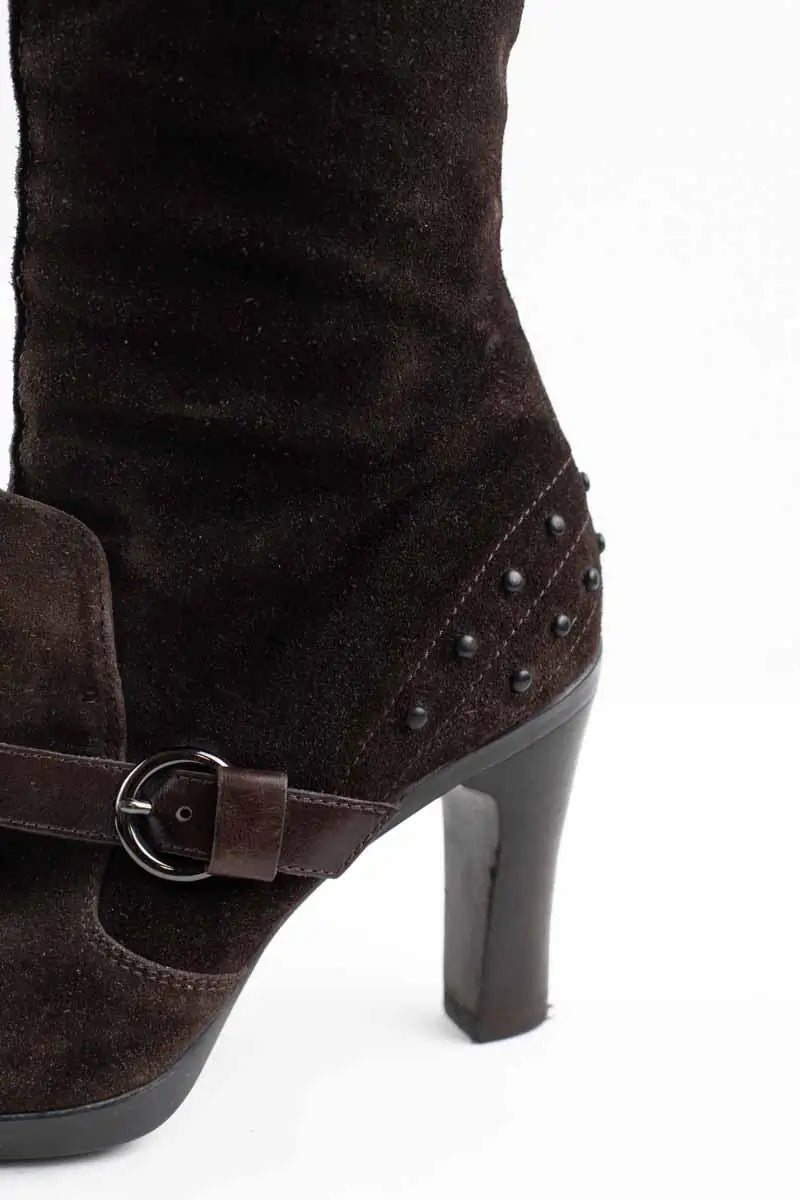Bottes Tod's Marron en Daim