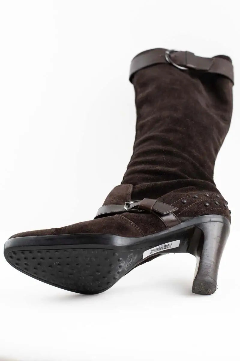 Bottes Tod's Marron en Daim