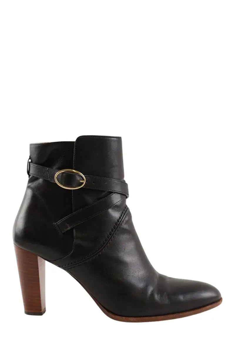 Bottes Vanessa Bruno Noir en Cuir, taille 39 - Seconde Main