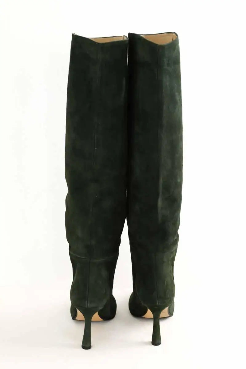 Bottes Venise Collection Vert en Daim