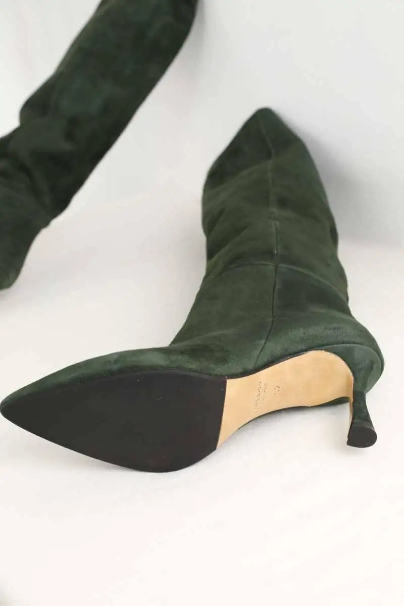 Bottes Venise Collection Vert en Daim