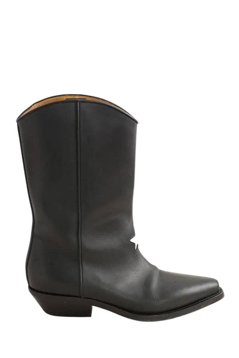 Bottes western Dior Noir en Cuir, taille 37 - Seconde Main
