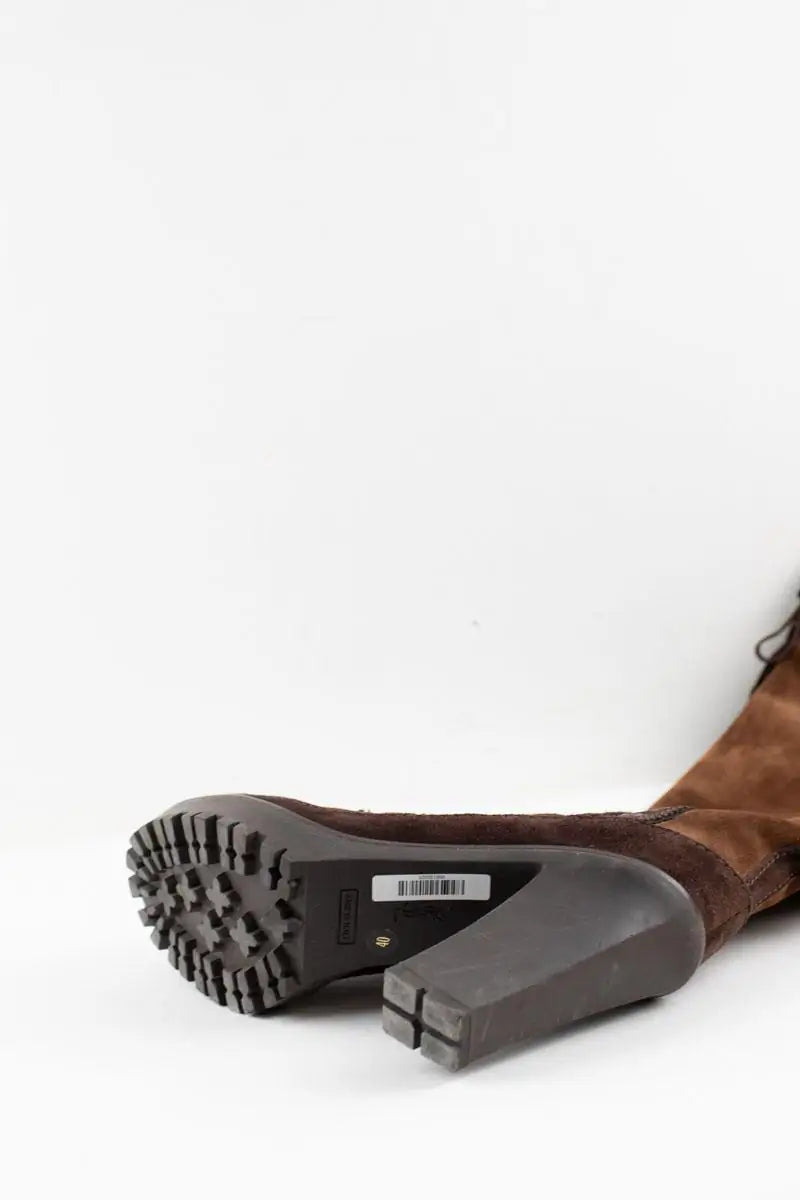 Bottes Yves Saint Laurent Marron en Daim