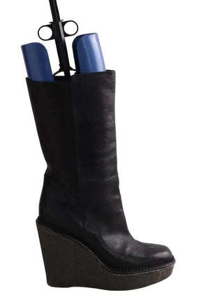 Bottes Yves Saint Laurent Noir en Cuir, taille 40 - Seconde Main