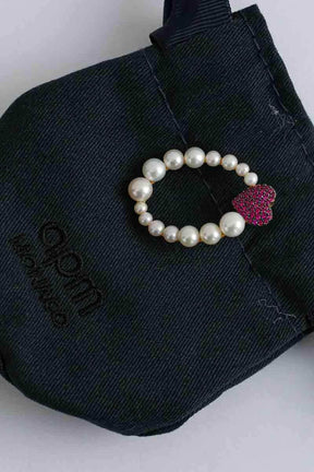 Boucles d'oreilles APM Monaco Blanc en Plaqué or