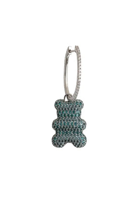 Boucles d'oreilles APM Monaco Bleu en Argent - Seconde Main