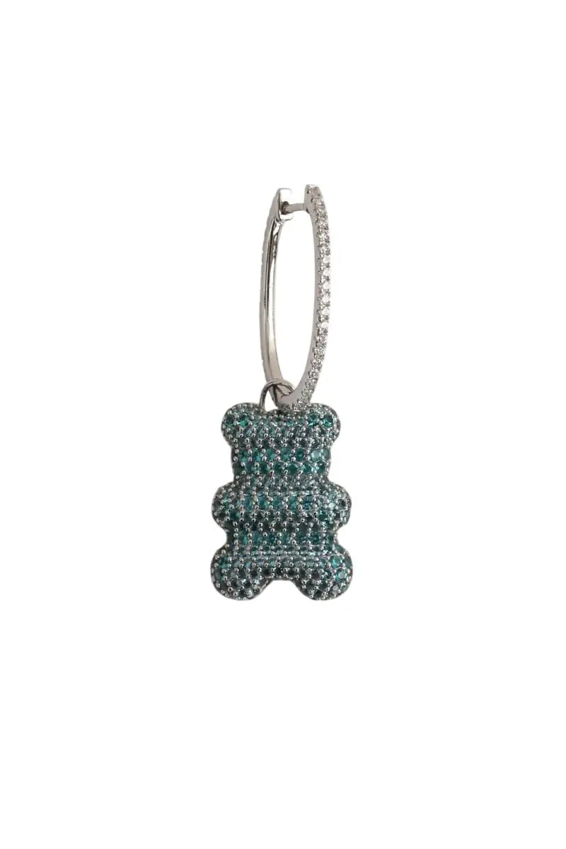 Boucles d'oreilles APM Monaco Bleu en Argent - Seconde Main