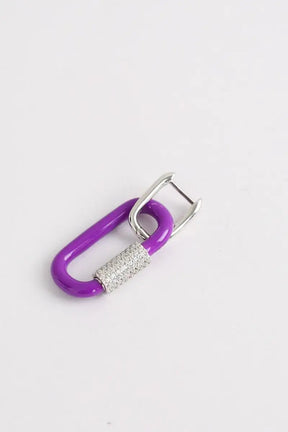 Boucles d'oreilles APM Monaco Violet en Argent