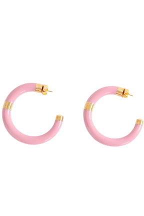 Boucles d'oreilles Aurélie Bidermann boucles d'oreilles octobre rose d'Aurélie Bidermann Rose en Céramique - Seconde Main
