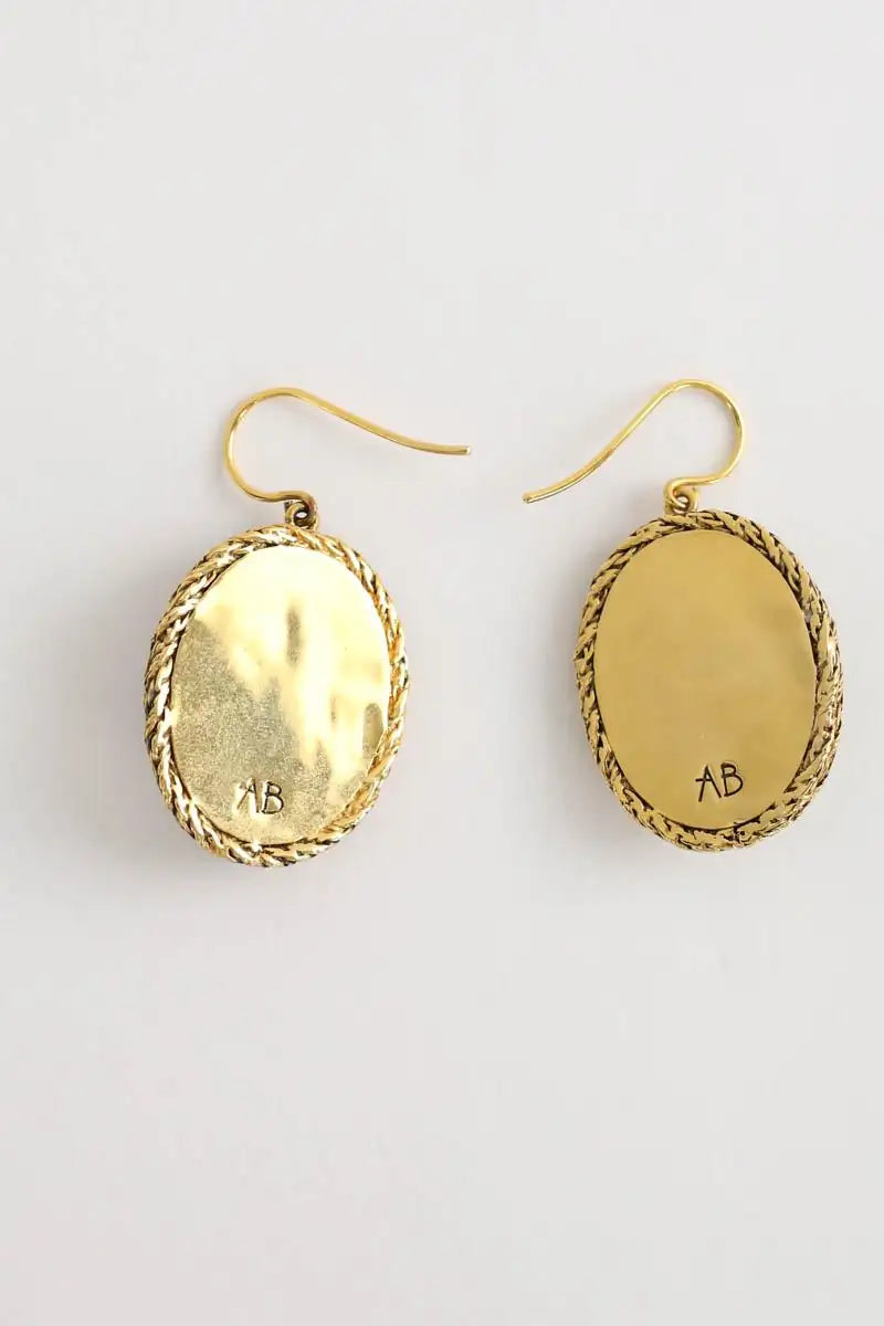Boucles d'oreilles Aurélie Bidermann Liz Doré en Plaqué or