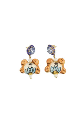 Boucles d'oreilles Cashfana Cangrejito Multicolore en Céramique - Seconde Main