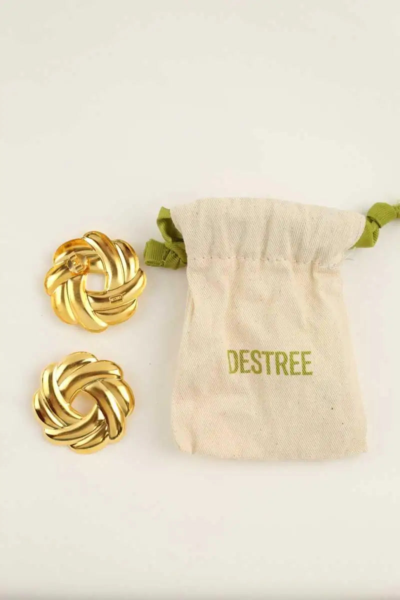 Boucles d'oreilles Destree Doré en Métal