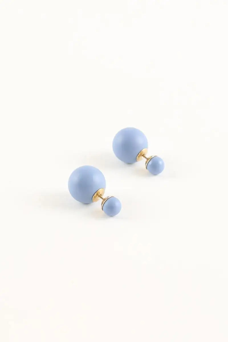 Boucles d'oreilles Dior Tribal matte bleu Bleu en Métal