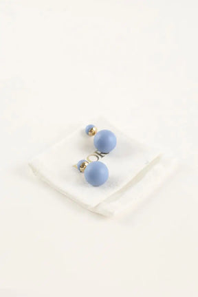 Boucles d'oreilles Dior Tribal matte bleu Bleu en Métal