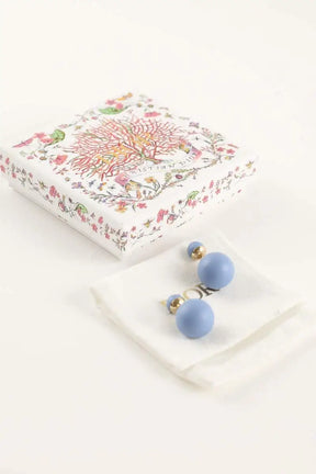 Boucles d'oreilles Dior Tribal matte bleu Bleu en Métal