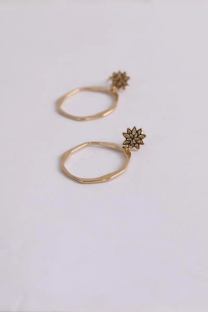 Boucles d'oreilles Les Georgettes Doré en Métal