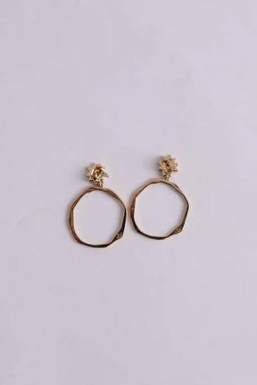 Boucles d'oreilles Les Georgettes Doré en Métal