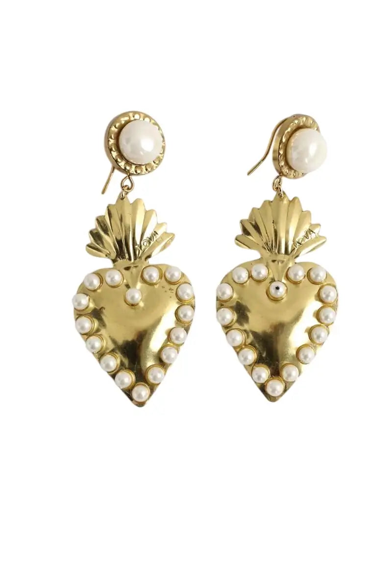 Boucles d'oreilles Lova Doré en Métal - Seconde Main