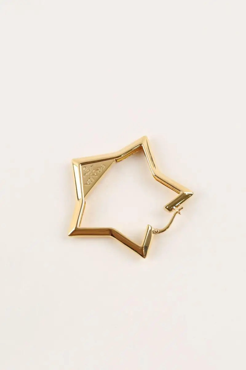 Boucles d'oreilles Prada Doré en Métal