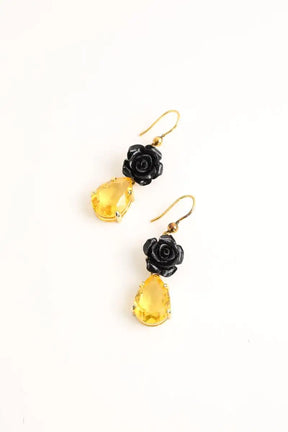 Boucles d'oreilles Prada Jaune en Cristal