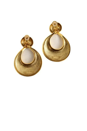Boucles d'oreilles Saint Laurent Doré en Métal
