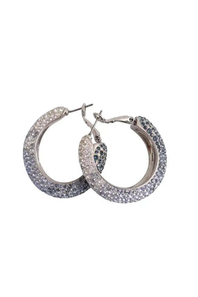 Boucles d'oreilles Swarovski Bleu en Cristal - Seconde Main