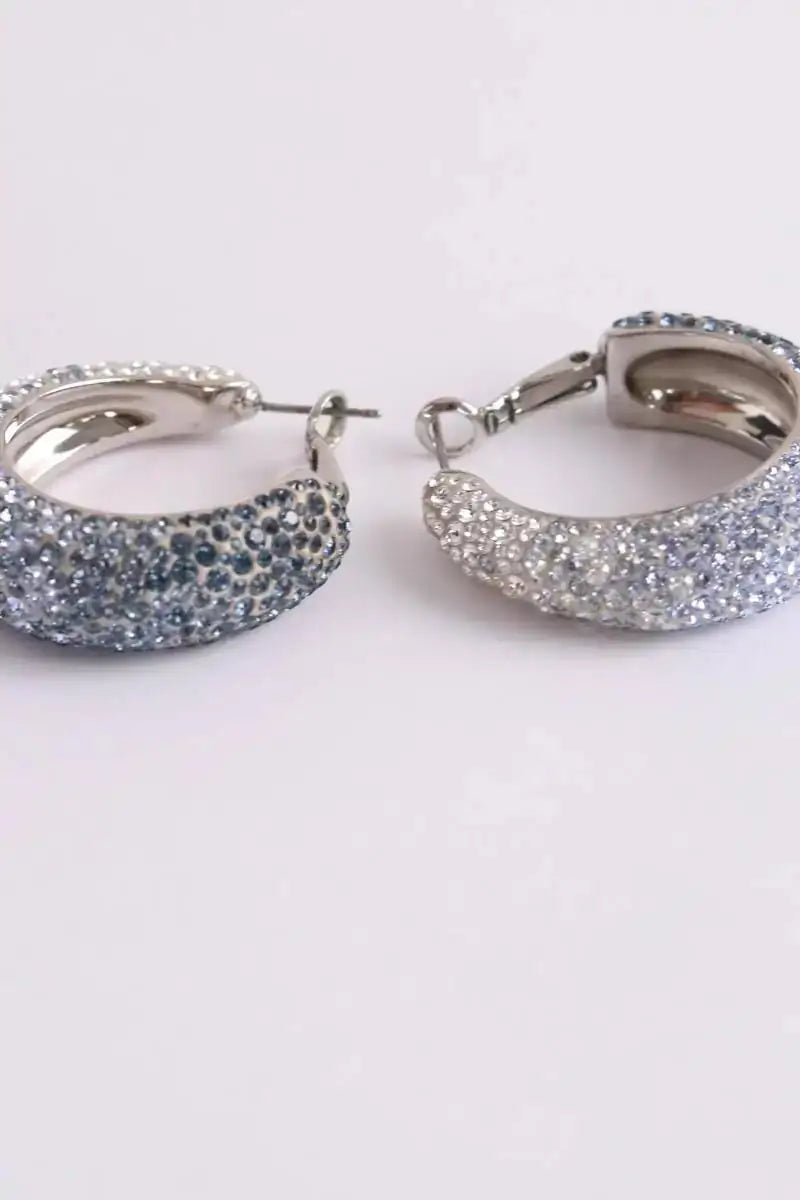 Boucles d'oreilles Swarovski Bleu en Cristal