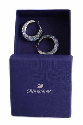 Boucles d'oreilles Swarovski Bleu en Cristal