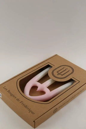 Bougie Les Bougies de Frédérique Cœur Rose en 