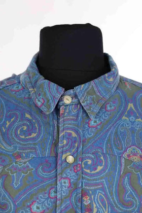 Chemise Yves Saint Laurent Bleu en Coton