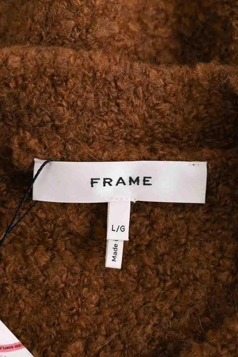 Cardigan Frame Camel en Synthétique