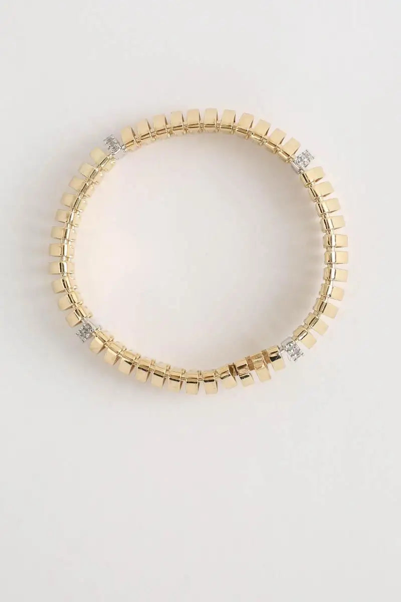 Bracelet APM Monaco Rayon de soleil Doré en Plaqué or