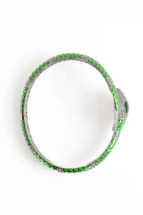 Bracelet APM Monaco Vert en Argent