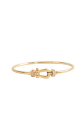 Bracelet avec cable acier FRED Doré en Or jaune - Seconde Main