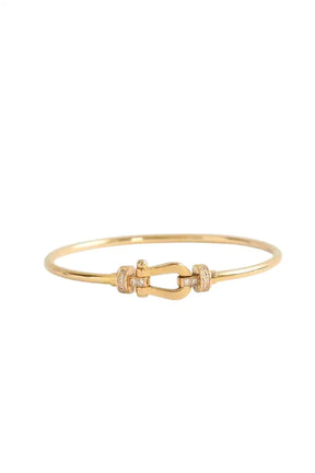 Bracelet avec cable acier FRED Doré en Or jaune - Seconde Main