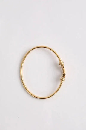 Bracelet avec cable acier FRED Doré en Or jaune
