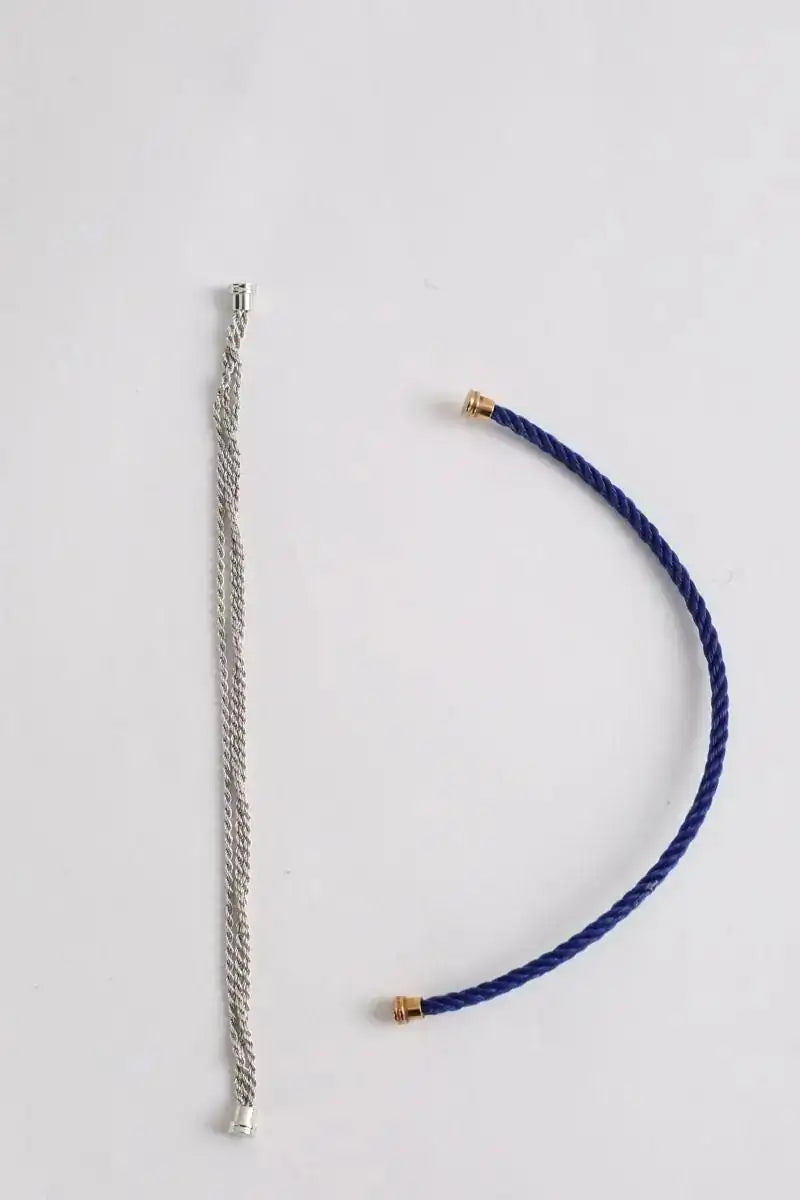 Bracelet avec cable acier FRED Doré en Or jaune