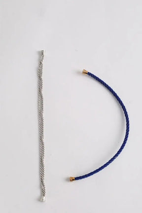 Bracelet avec cable acier FRED Jaune en Or jaune