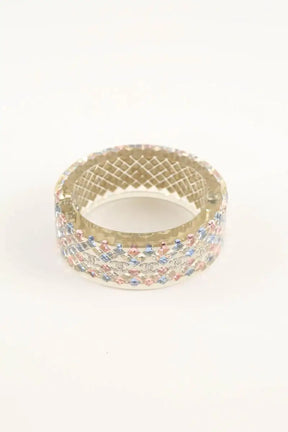 Bracelet Chanel CC Multicolore en Tissu