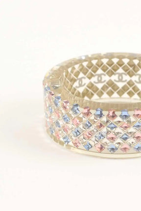Bracelet Chanel CC Multicolore en Tissu
