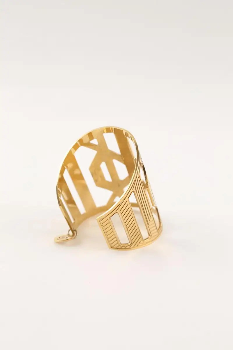 Bracelet Elie Saab Doré en Acier