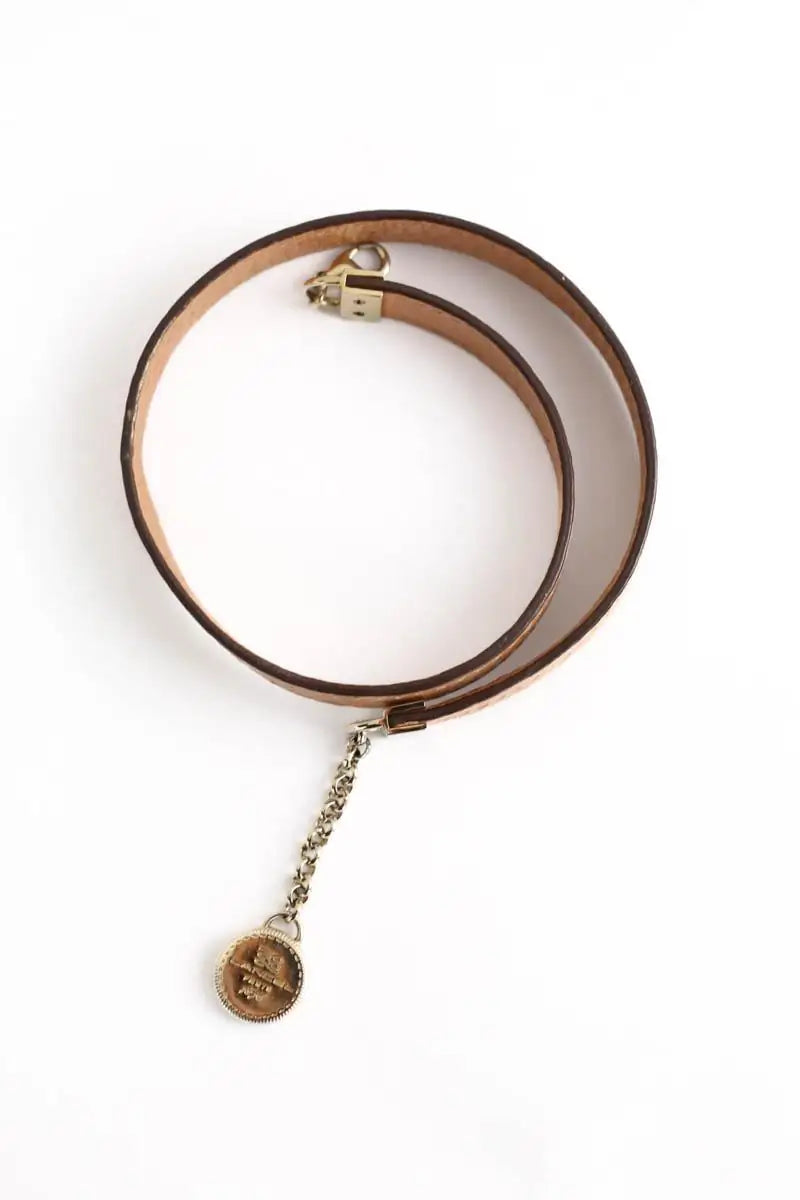 Bracelet Lancel Rose en Cuir