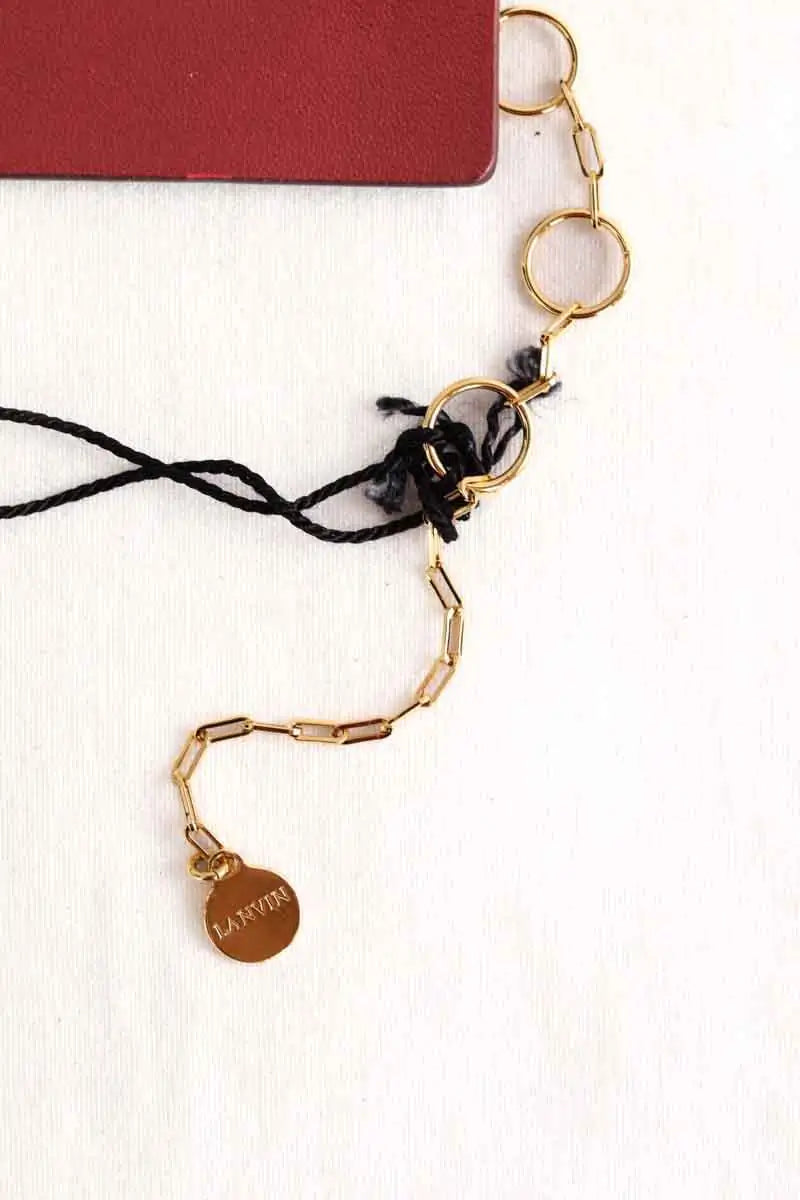 Bracelet Lanvin Bordeaux en Cuir
