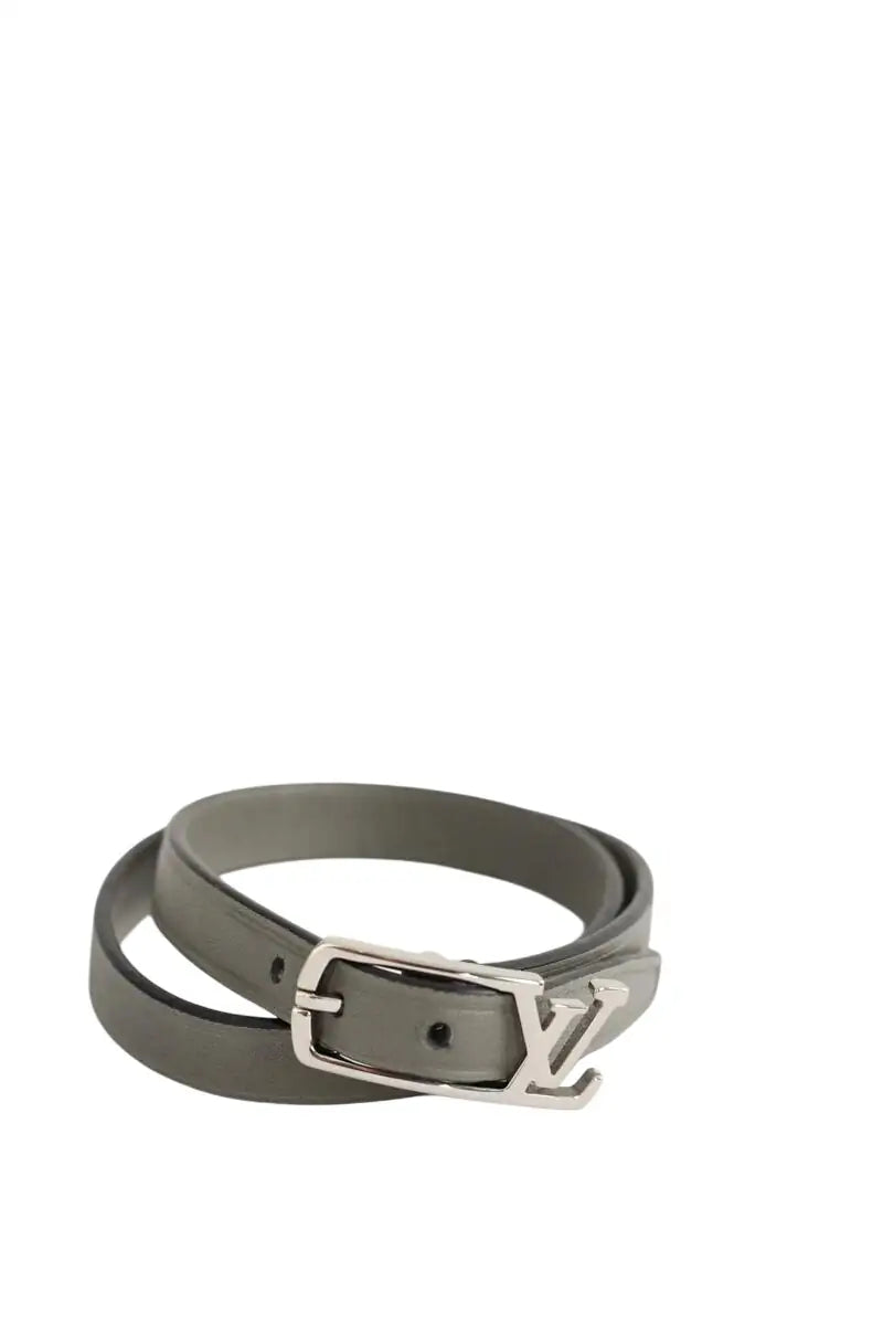 Bracelet Louis Vuitton Anthracite en Cuir - Seconde Main