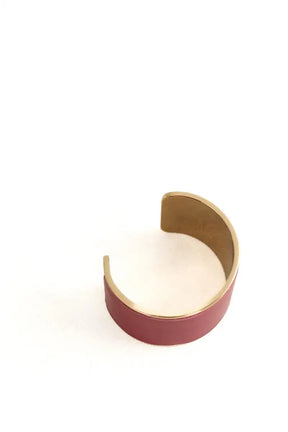 Bracelet Manolo Blahnik Bordeaux en Métal