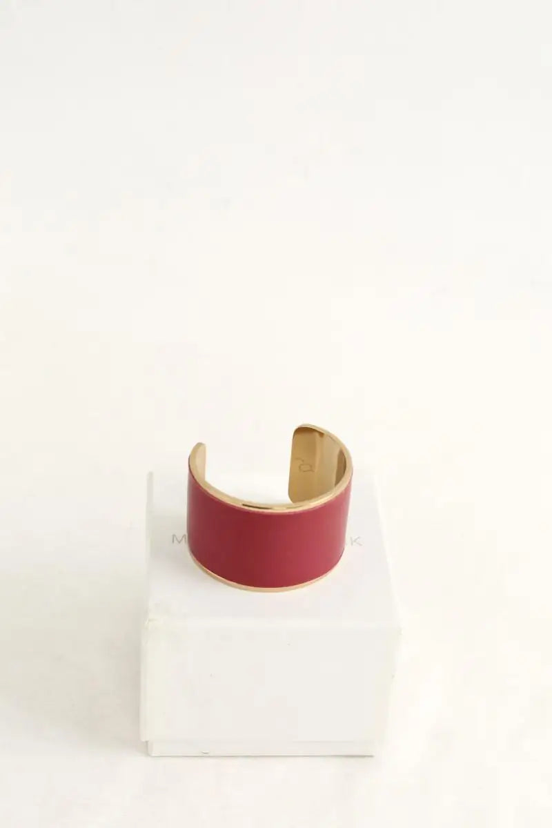 Bracelet Manolo Blahnik Bordeaux en Métal